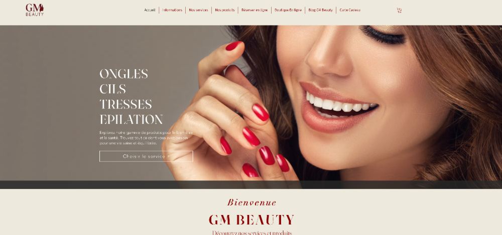 Site web — GM Beauty
